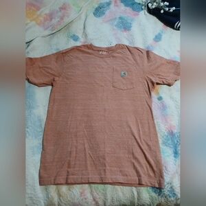 Carhartt  Short Sleeve Tee Casual Comfort. Sz.M.‎ (Loose Fit). Mens. ORANGE